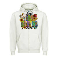 Oatmeal Heather best bus driver ever Zipper Hoodie - CowhideDigitalArt