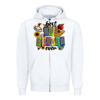 White best bus driver ever Zipper Hoodie - CowhideDigitalArt