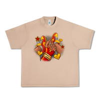 Burro Softball afro girl sneakers Urban Heavy Tee - RanaPortraitStore