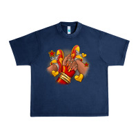 Navy Softball afro girl sneakers Urban Heavy Tee - RanaPortraitStore