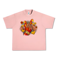 Softball Afro Girl Sneakers Urban Heavy Tee | Teevron