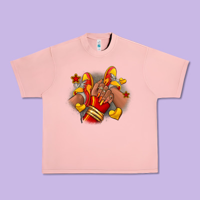 Softball Afro Girl Sneakers Urban Heavy Tee Designed By Ranaportraitstore