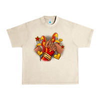Sandshell Softball afro girl sneakers Urban Heavy Tee - RanaPortraitStore