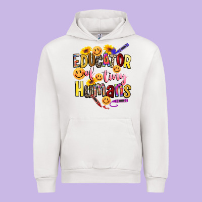 Educator Of Tiny Humans Urban Hoodie Designed By Nancycooperartshop
