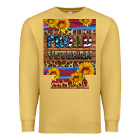 Antique Gold proud veteran  12 oz regular can cooler Premium Sweatshirt - Artiststas