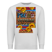 Dove Grey proud veteran  12 oz regular can cooler Premium Sweatshirt - Artiststas