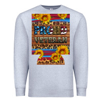 Heather Grey proud veteran  12 oz regular can cooler Premium Sweatshirt - Artiststas