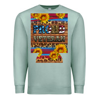 Seafoam proud veteran  12 oz regular can cooler Premium Sweatshirt - Artiststas