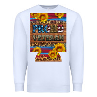 White proud veteran  12 oz regular can cooler Premium Sweatshirt - Artiststas