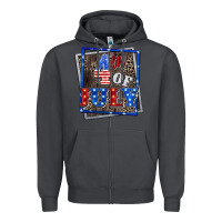 Smoke 4th of July  4th of july Zipper Hoodie - CowGirlArtShop