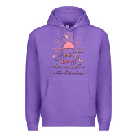 Purple spririt religious quote Premium Hoodie - MaliasSmallBusiness