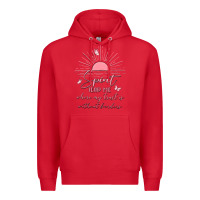 Red spririt religious quote Premium Hoodie - MaliasSmallBusiness