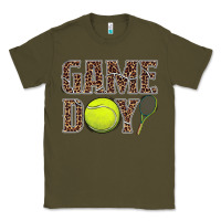 Army Green tennis game day Classic Tee - BarkalooDesign