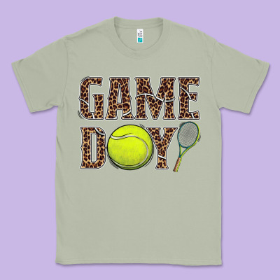 Tennis Game Day Classic Tee Designed By Barkaloodesign