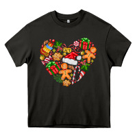 Asphalt love Christmas  heart Heavy Core Tee - CowhideDigitalArt