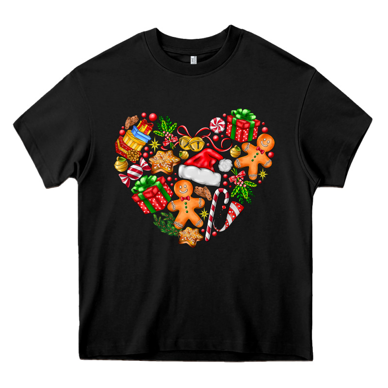 Love Christmas  Heart Heavy Core Tee by CowhideDigitalArt | Teevron