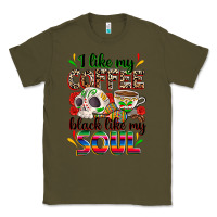 Army Green i like my coffee black like my soul Classic Tee - Zillion Design Studio