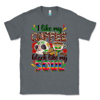 Charcoal Heather i like my coffee black like my soul Classic Tee - Zillion Design Studio