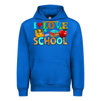 Cobalt i love school Urban Hoodie - NancyCooperArtShop