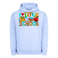 Pigment Grape Ice i love school Urban Hoodie - NancyCooperArtShop