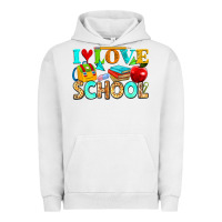 Pigment Lunar Rock i love school Urban Hoodie - NancyCooperArtShop