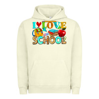 Pigment Pistachio i love school Urban Hoodie - NancyCooperArtShop