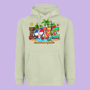 Love Dominican Republic Heavyweight Hoodie Designed By Adodesignshop