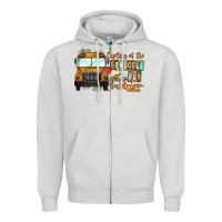 Dove Grey Captain Of Struggle Bus Busdrive Zipper Hoodie - CowhideDigitalArt