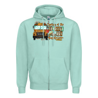 Seafoam Captain Of Struggle Bus Busdrive Zipper Hoodie - CowhideDigitalArt
