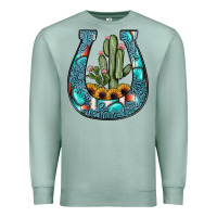 Seafoam cactus horseshoe Premium Sweatshirt - JahusDesignShop