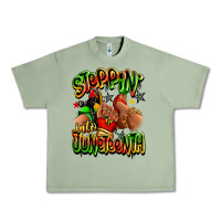 Oil Green Steppin' into Juneteenth sneaker and heel afro wom Urban Heavy Tee - RanaPortraitStore