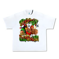 White Steppin' into Juneteenth sneaker and heel afro wom Urban Heavy Tee - RanaPortraitStore