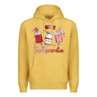 Antique Gold you give me tachycardia Premium Hoodie - MaliasSmallBusiness