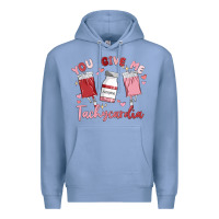 Colony Blue you give me tachycardia Premium Hoodie - MaliasSmallBusiness