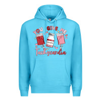 Ocean Blue you give me tachycardia Premium Hoodie - MaliasSmallBusiness