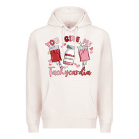 Pale Pink you give me tachycardia Premium Hoodie - MaliasSmallBusiness