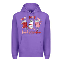 Purple you give me tachycardia Premium Hoodie - MaliasSmallBusiness