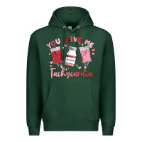 Sports Green you give me tachycardia Premium Hoodie - MaliasSmallBusiness