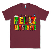 Burgundy feliz navidad Classic Tee - Zillion Design Studio