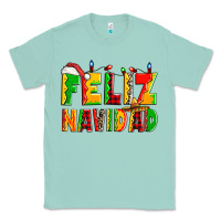 Seafoam feliz navidad Classic Tee - Zillion Design Studio