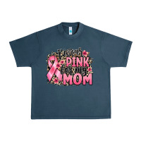 Midnight Navy i wear pink for my mom Urban Heavy Tee - BarkalooDesign