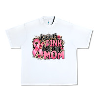 White i wear pink for my mom Urban Heavy Tee - BarkalooDesign