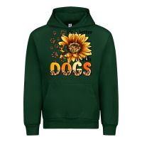 Forest Green life is better with dogs sunflower Urban Hoodie - MaliasSmallBusiness