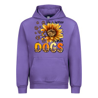 Tulip life is better with dogs sunflower Urban Hoodie - MaliasSmallBusiness