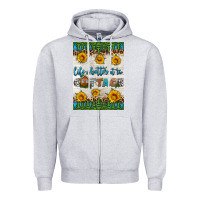 Heather Grey life is better at the cottage air freshener Zipper Hoodie - HRA Design Shop