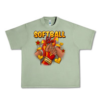 Oil Green Softball life afro girl sneakers Urban Heavy Tee - RanaPortraitStore
