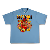 Pebble Blue Softball life afro girl sneakers Urban Heavy Tee - RanaPortraitStore