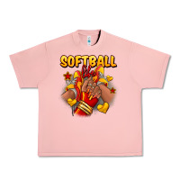 Salmon Softball life afro girl sneakers Urban Heavy Tee - RanaPortraitStore