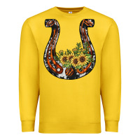 Lemon horseshoe sunflower Premium Sweatshirt - JahusDesignShop