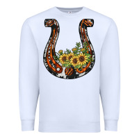 Horseshoe Sunflower Premium Sweatshirt | Teevron